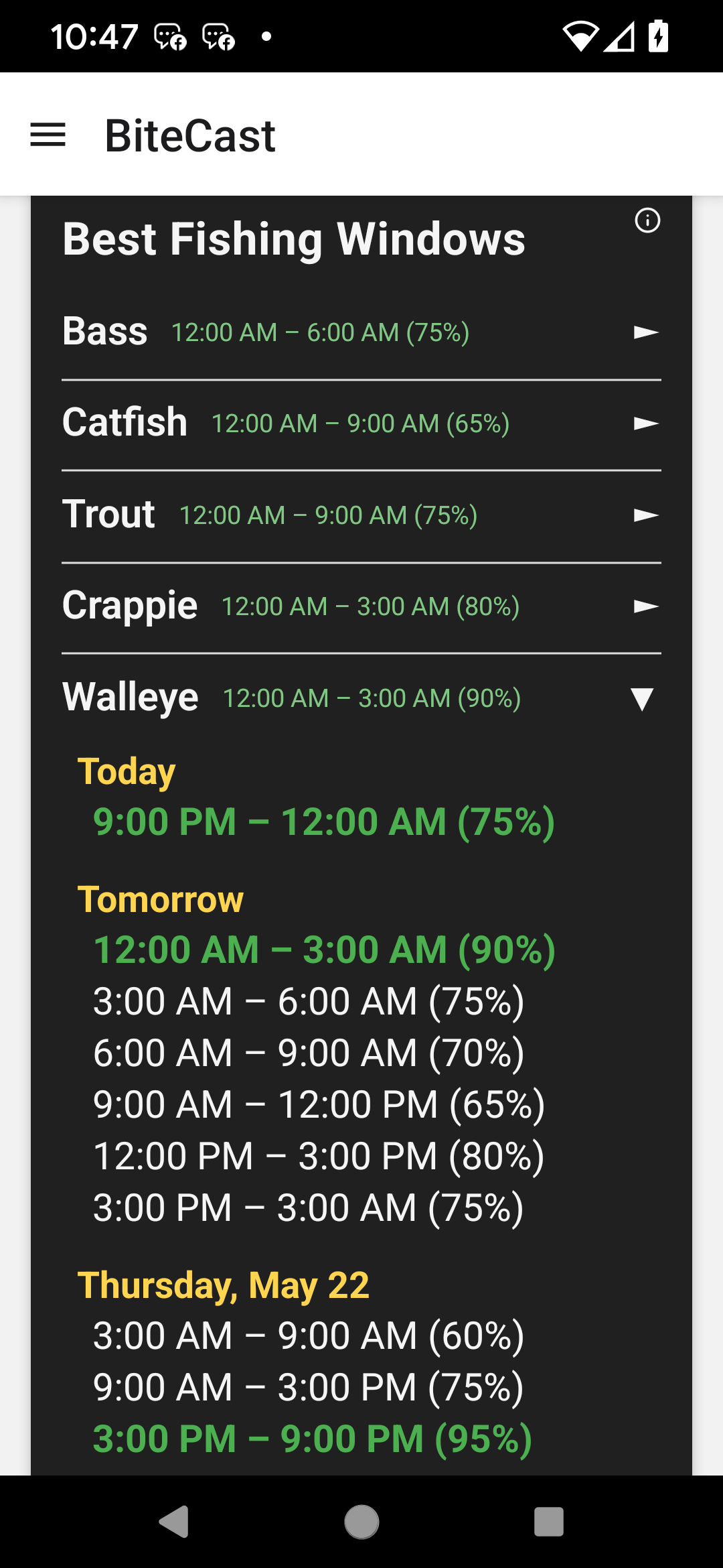Forecast Screen